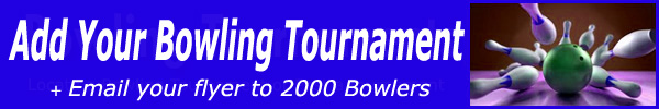 Advertise a Bowling Tournament $40